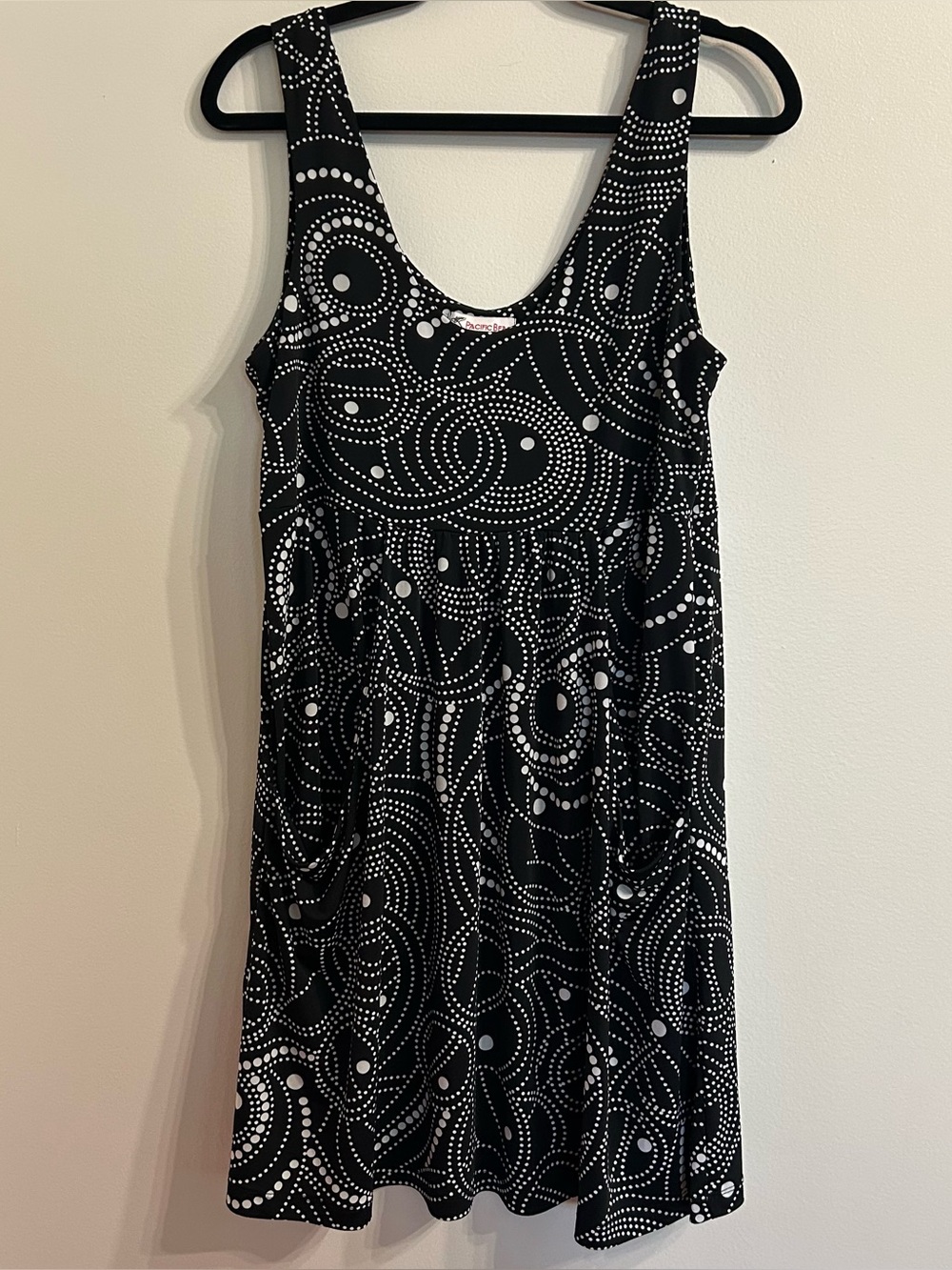Pacific Beach Womens XL Beach Coverup Polka Dots Comfort Flowy Style No. 55261PB